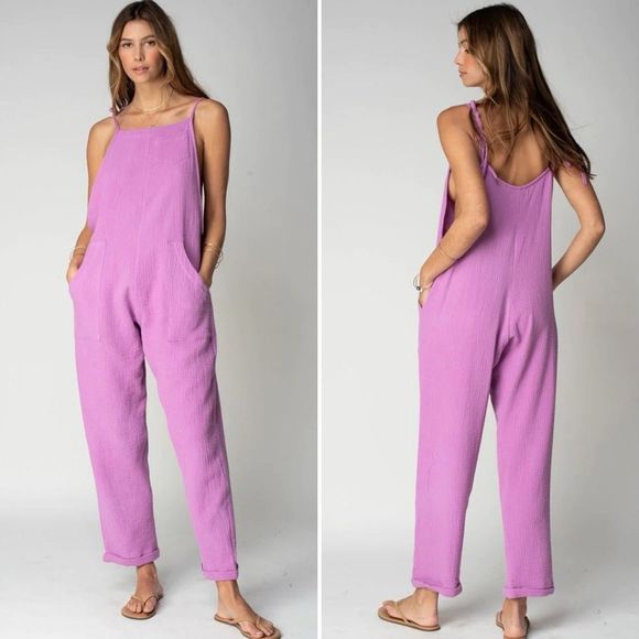 Stillwater Some Beachy Overalls Orchid Size M - Picture 12 of 12